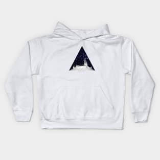 Space Mountain Geometric Kids Hoodie